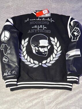 Headgear Classics Malcolm X Varsity Jacket NWT Size L